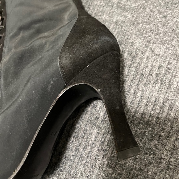 Vtg CHARLES DAVID By Nathalie M Lace Up Victorian Boots Sz 8 - Picture 3 of 13